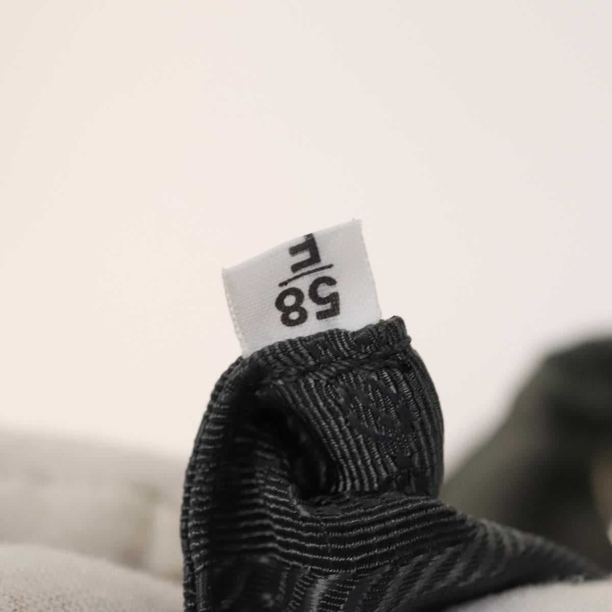 Prada Front Zip Drawstring Backpack Tessuto, GRAY, NYLON, Backpack