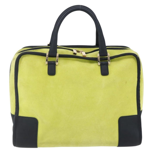 Loewe Amazona Bag Suede, YELLOW, SUEDE, Handbag