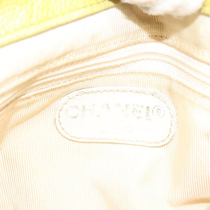 Chanel Vintage Front Pocket Shoulder Bag Quilted Caviar, GREEN, LEATHER, Shoulder bag