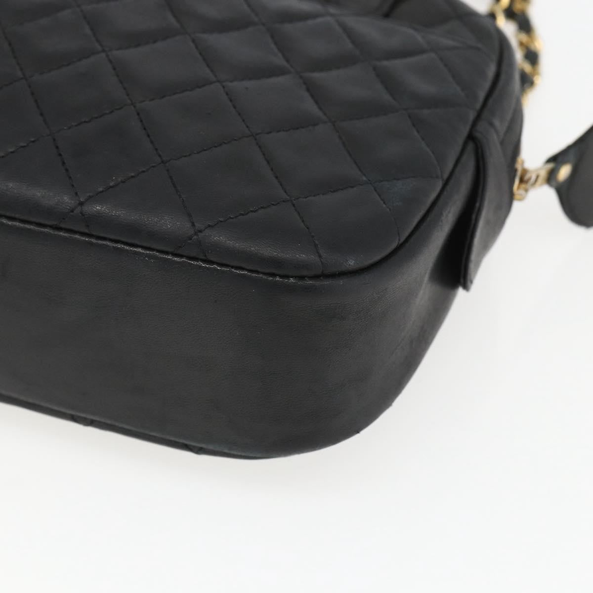 Chanel Vintage Camera Bag Quilted Leather, BLACK, LEATHER, Shoulder bag