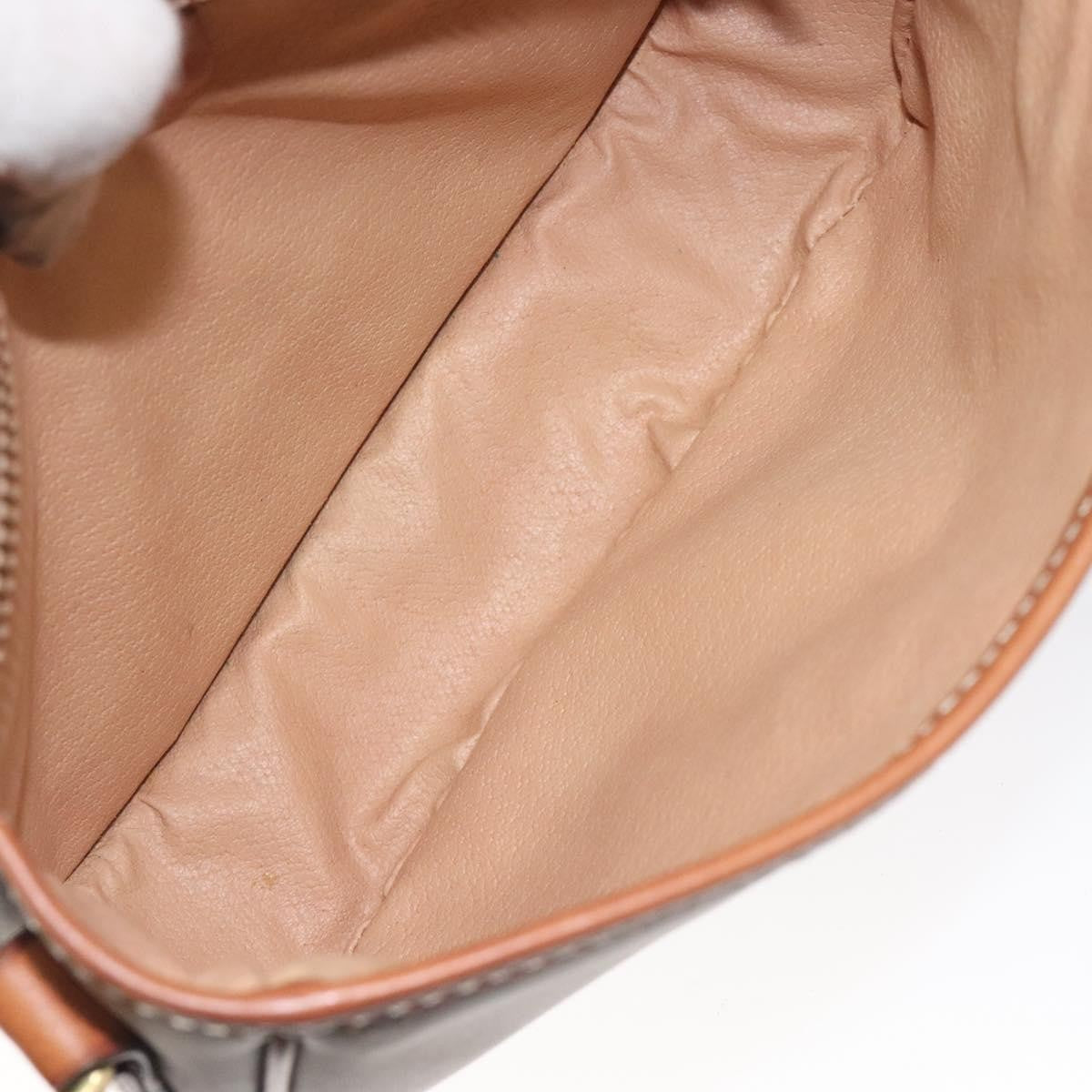 Celine Macadam Shoulder Bag PVC Leather, BEIGE, CANVAS, Shoulder bag