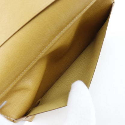 Hermes Vision Agenda Cover Leather, YELLOW, LEATHER, Wallets