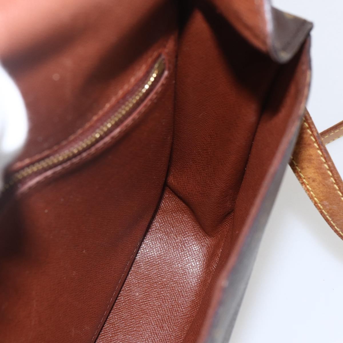 Louis Vuitton Saint Cloud Handbag Monogram Canvas, BROWN, CANVAS, Shoulder bag