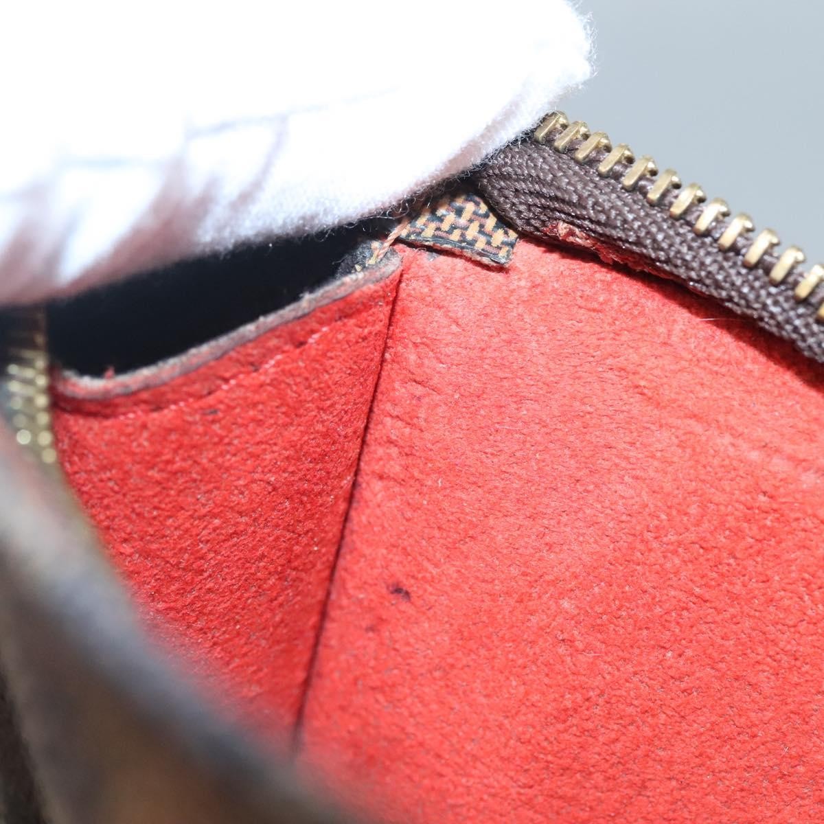 Louis Vuitton Marais Bucket Zip Pouch Damier, BROWN, CANVAS, Clutche & pouche