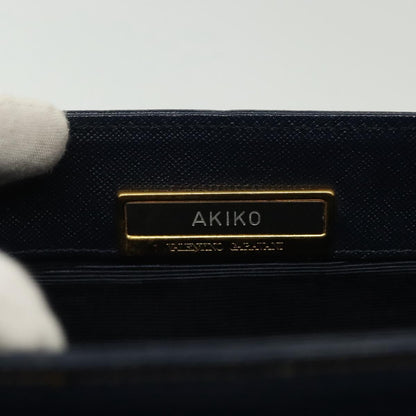 Valentino Garavani Vintage Handbag Leather, NAVY, LEATHER, Handbag