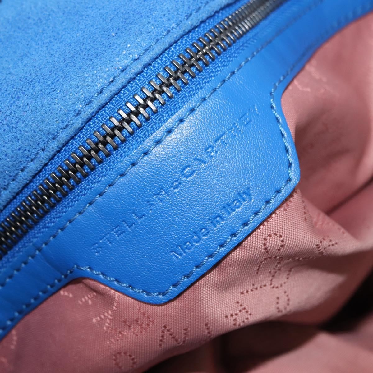 Stella McCartney Falabella Tote Shaggy Deer, BLUE, POLYESTER, Tote bag