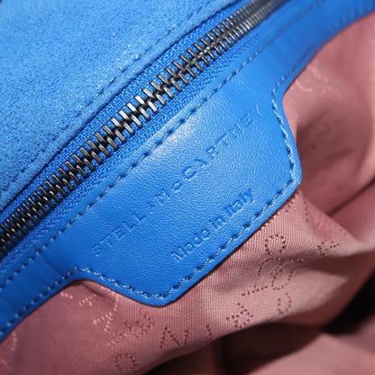 Stella McCartney Falabella Tote Shaggy Deer, BLUE, POLYESTER, Tote bag