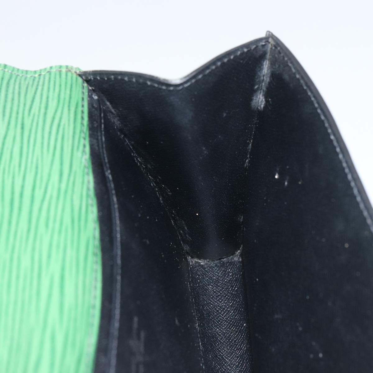 Louis Vuitton Art Deco Clutch Epi Leather, GREEN, LEATHER, Clutche & pouche