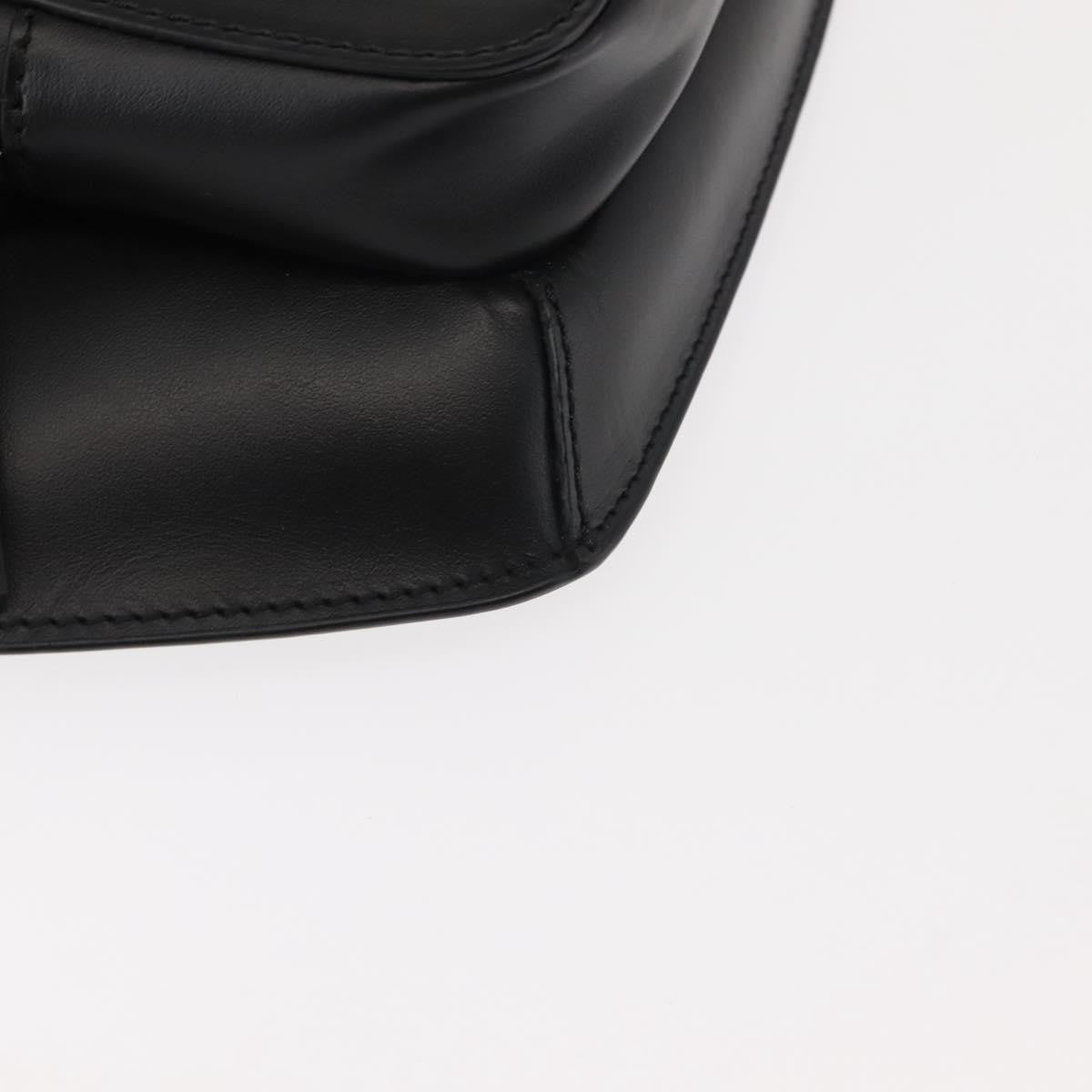 Versace Crossbody Pouch Studded Leather, BLACK, LEATHER, Clutche & pouche