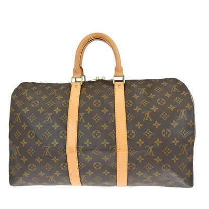 Louis Vuitton Keepall Bag Monogram Canvas, Brown, Canvas, Travel Bag