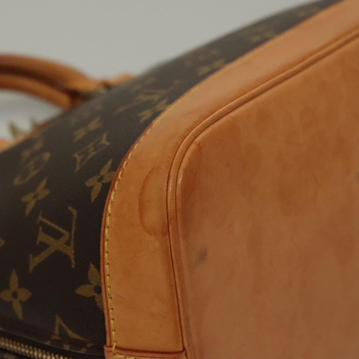 Louis Vuitton Alma Handbag Monogram Canvas, BROWN, CANVAS, Handbag