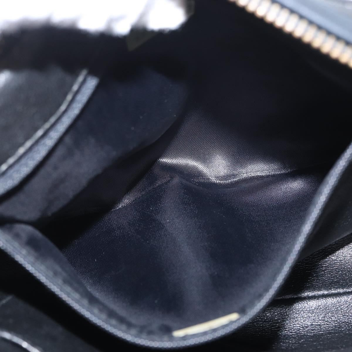 Chanel CC Chain & Tassel Front Pocket Camera Bag Quilted Lambskin, BLACK, LEATHER, Shoulder bag