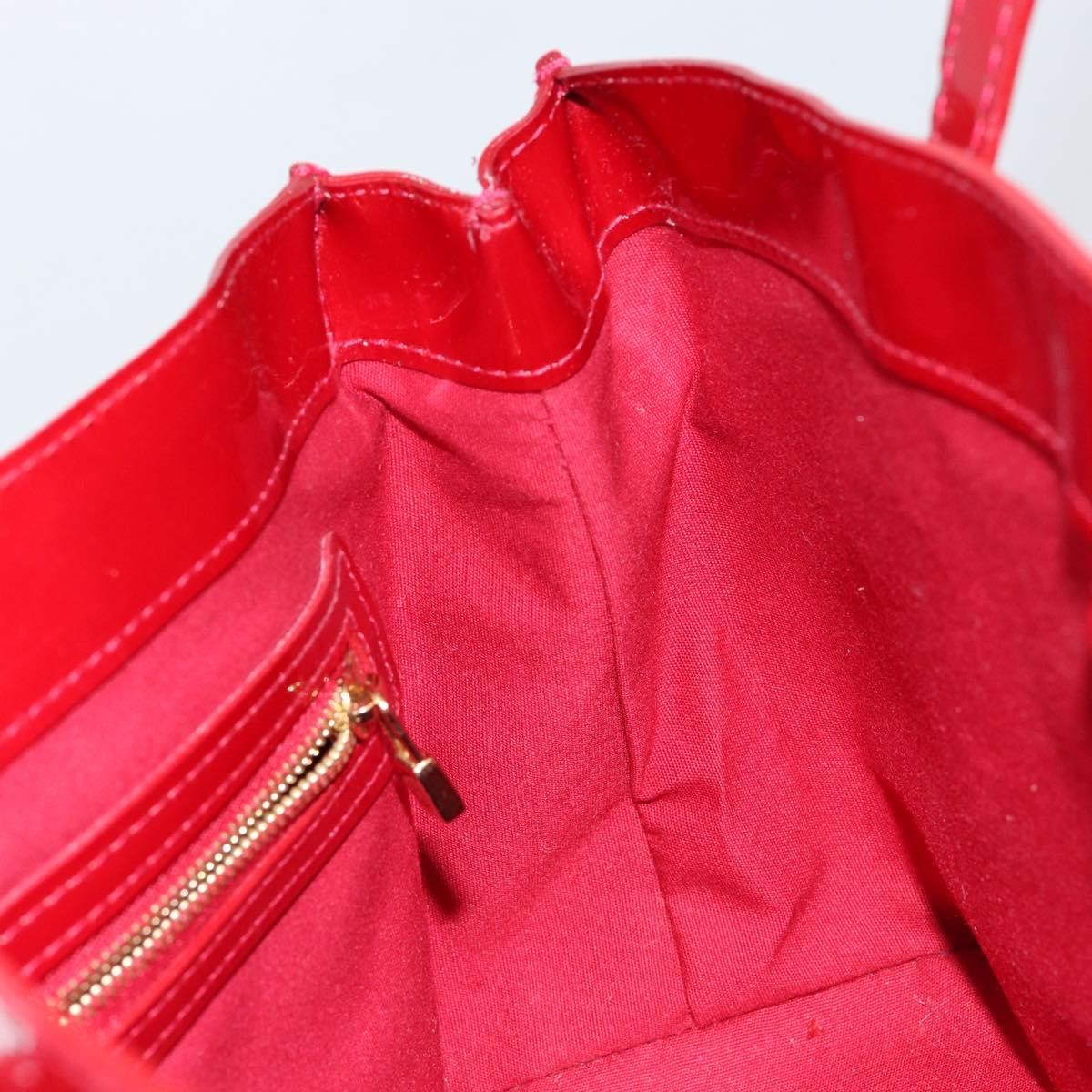 Louis Vuitton Wilshire Handbag Monogram Vernis, RED, PATENT_LEATHER, Handbag