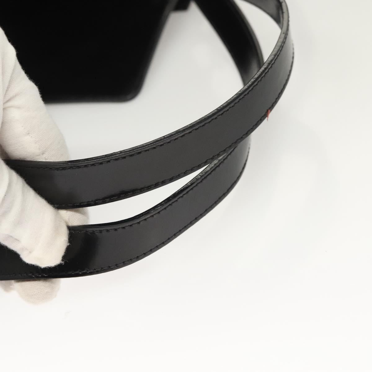 Salvatore Ferragamo Vintage Gancini Backpack Patent Leather, BLACK, PATENT_LEATHER, Backpack