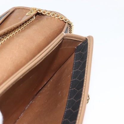 Christian Dior Vintage Honeycomb chain Canvas, BLACK, CANVAS, Shoulder bag