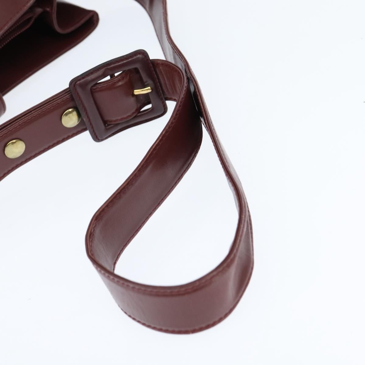 cartier Must de Cartier Shoulder Bag Leather, BURGUNDY, LEATHER, Shoulder bag