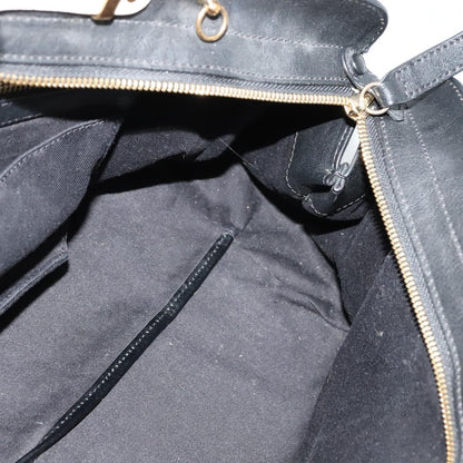 Chloe Alice Satchel Leather, BLACK, LEATHER, Handbag