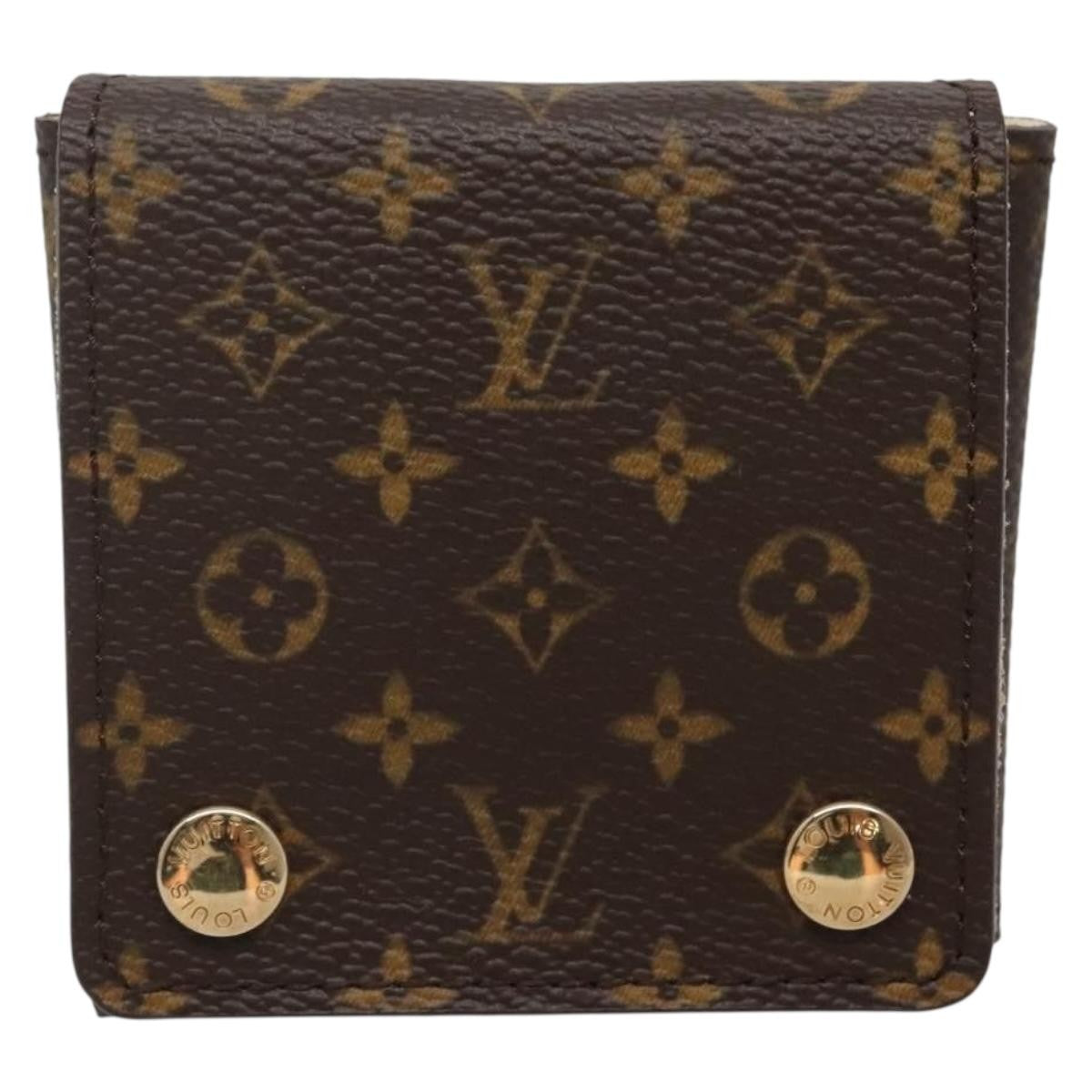 Louis Vuitton CASE JEWELRY BOX Canvas, BROWN, CANVAS, Wallets