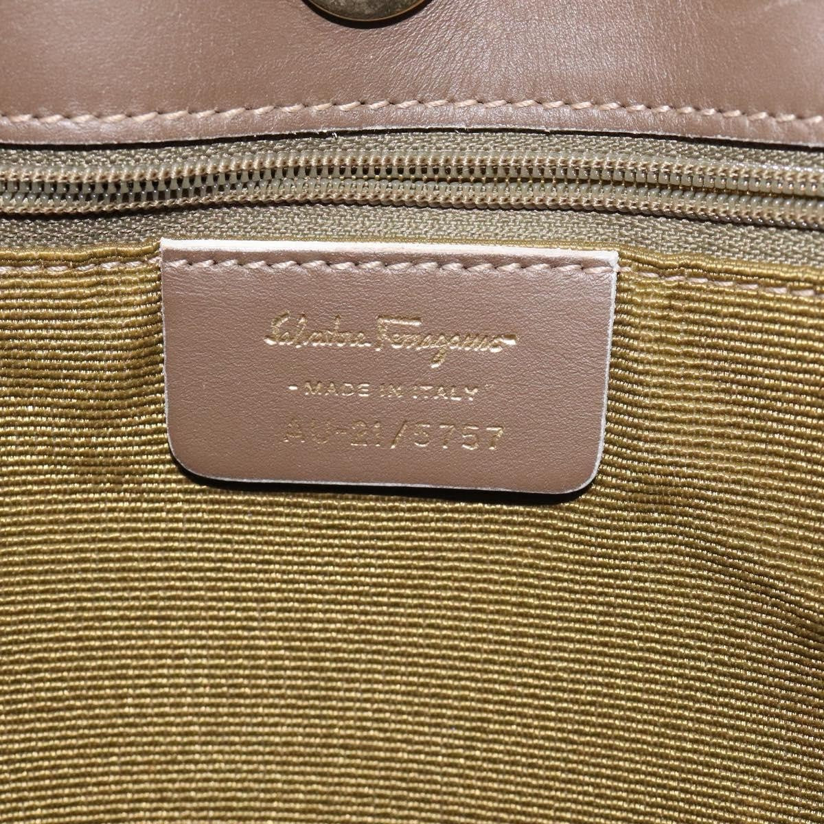 Salvatore Ferragamo Gancini Tote Gancini Canvas, BEIGE, CANVAS, Tote bag