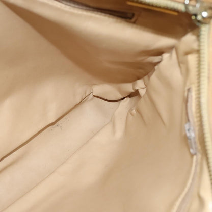 Chanel Vintage Shoulder Bag Leather, Beige, Leather, Shoulder Bag