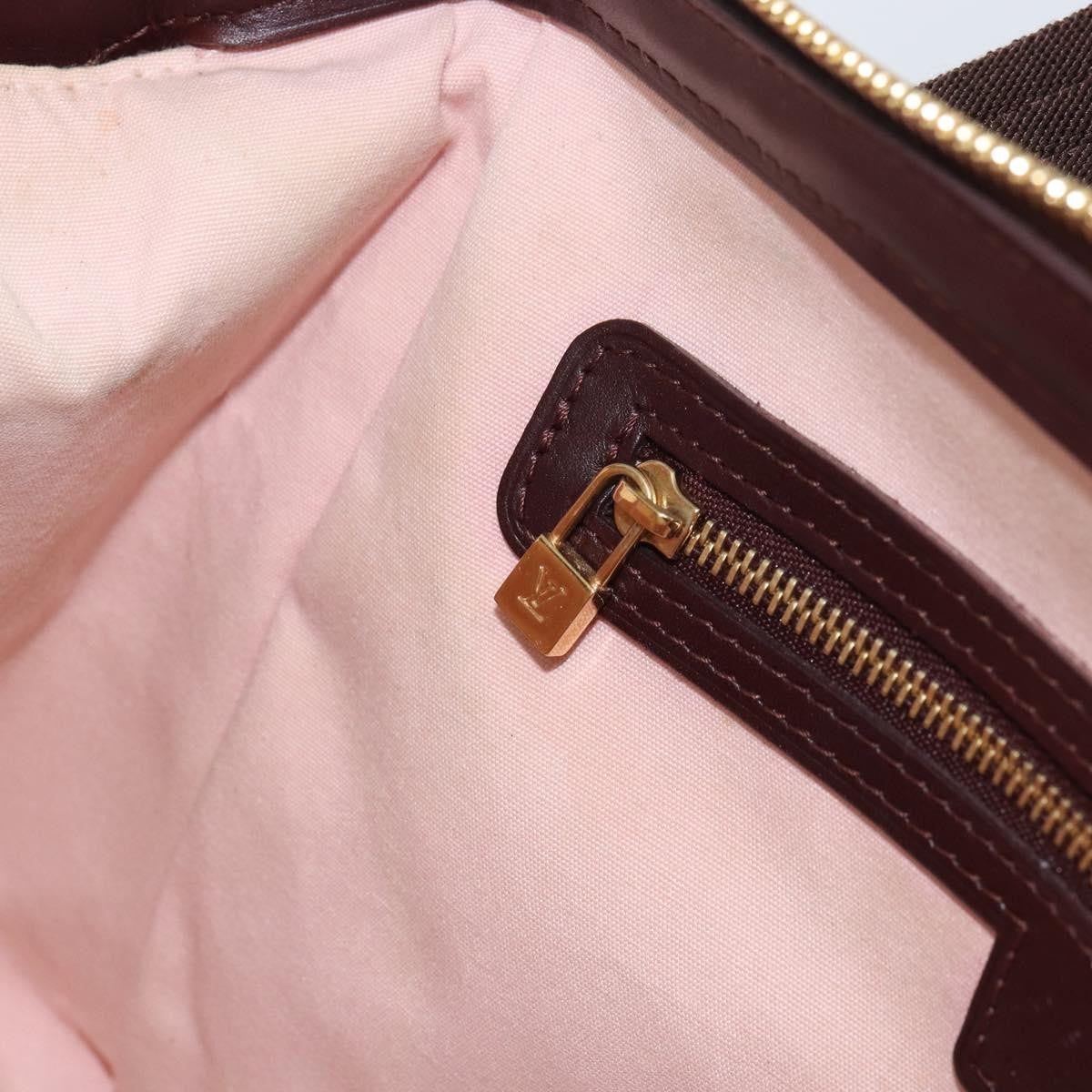 Louis Vuitton Josephine Handbag Mini Lin, RED, CANVAS, Handbag