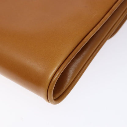 Gucci Vintage Flap Crossbody Bag Leather, BROWN, LEATHER, Shoulder bag