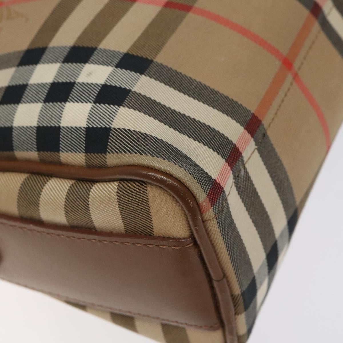 Burberry Nova check Shoulder bag Canvas, BEIGE, CANVAS, Shoulder bag