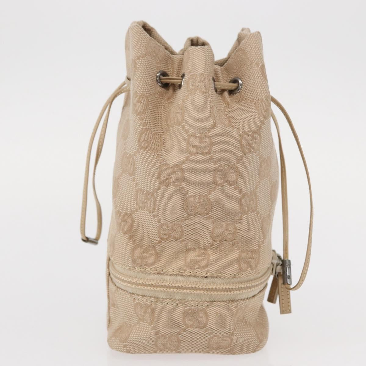 Gucci GG canvas pouch Canvas, BEIGE, CANVAS, Clutche & pouche