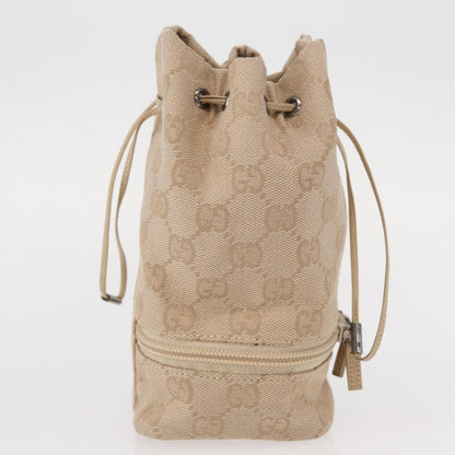 Gucci GG canvas pouch Canvas, BEIGE, CANVAS, Clutche & pouche