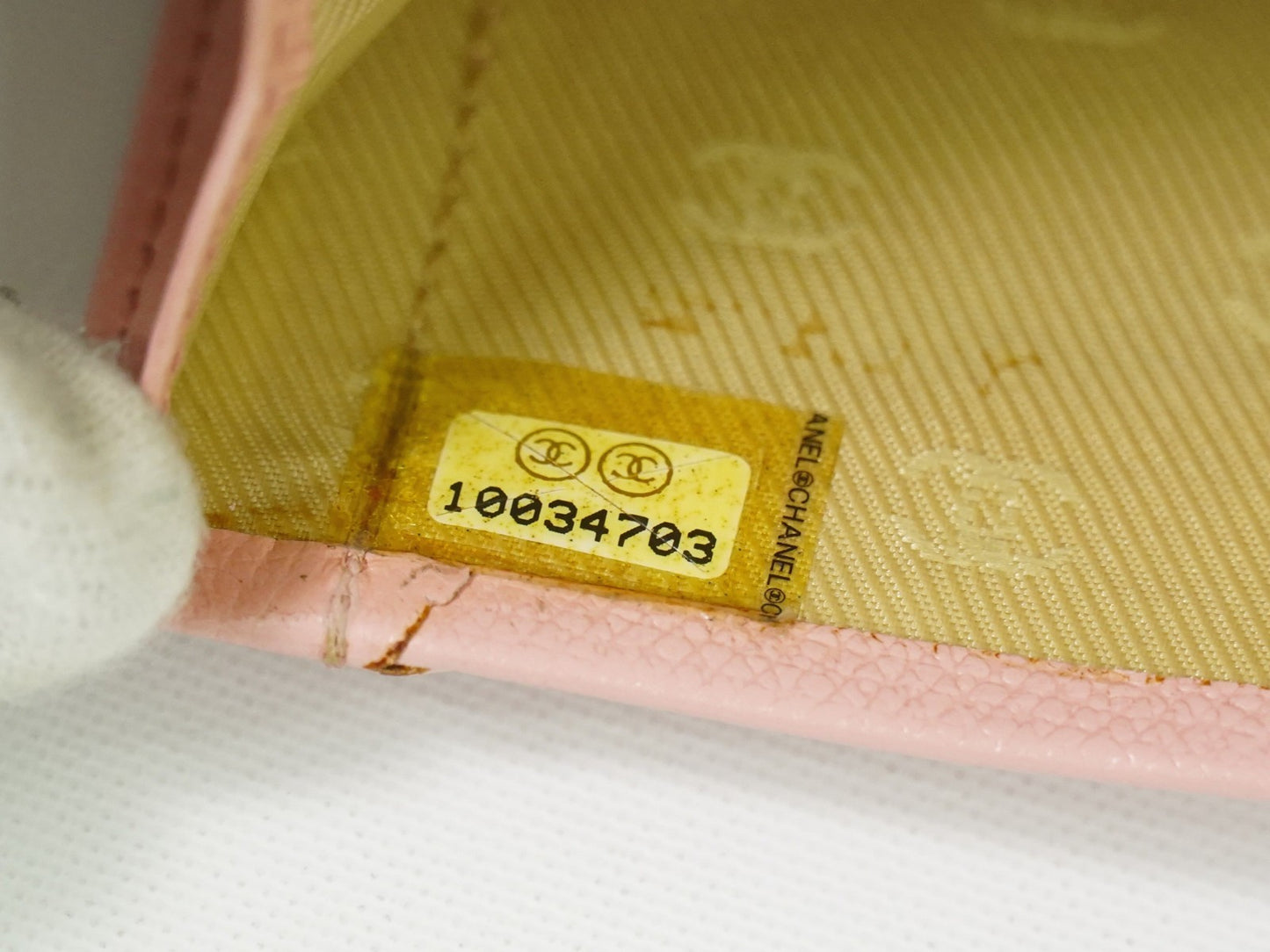 Chanel Coco bouton wallet Leather, PINK, LEATHER, Wallets