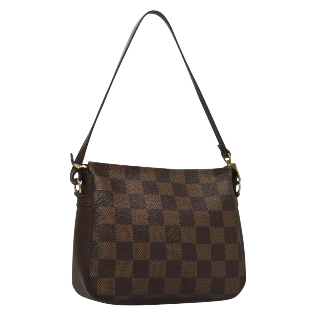 Louis Vuitton Trousse Make Up Bag Damier, BROWN, CANVAS, Clutche & pouche