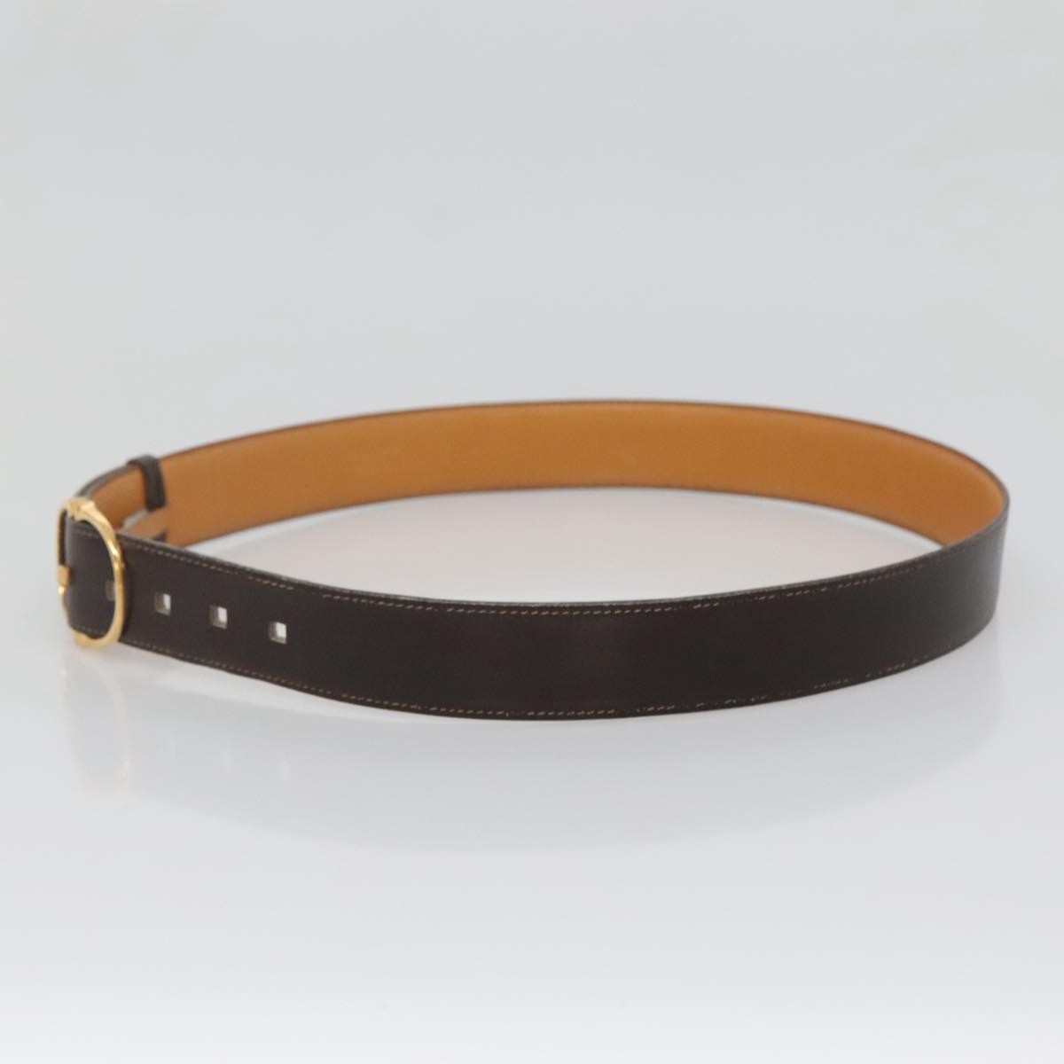 Hermes Vintage Belt Leather, BROWN, LEATHER, Belts