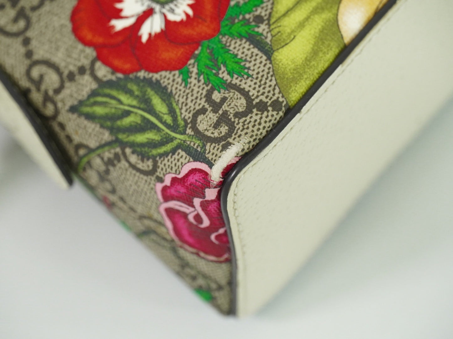 Gucci Ophidia Dome Shoulder Bag Flora GG Coated Canvas, BEIGE, CANVAS, Crossbody bag