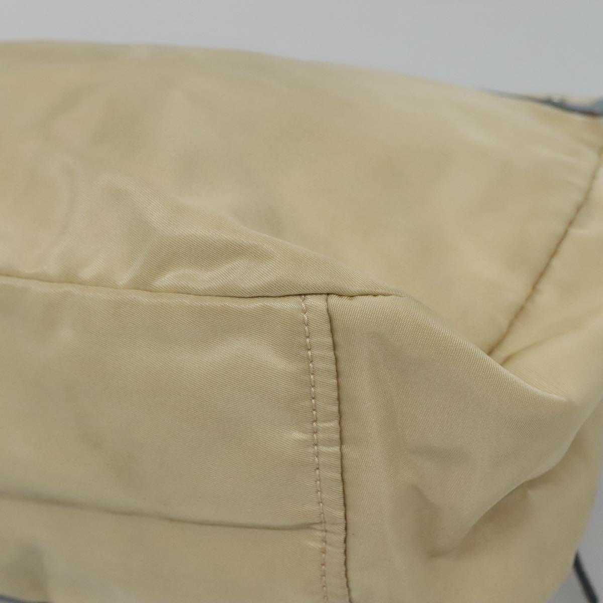 Prada Double Pocket Buckle Flap Bag Tessuto, BEIGE, NYLON, Shoulder bag