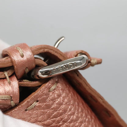 Fendi Vintage Selleria Flap Bag Leather, PINK, LEATHER, Shoulder bag