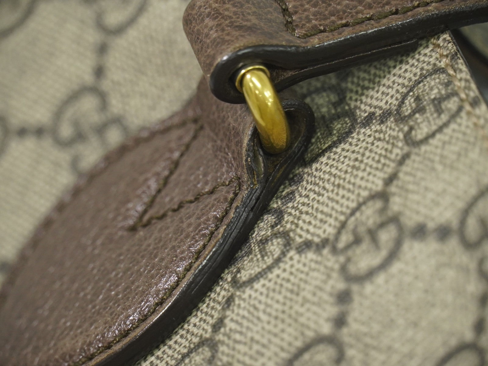 Gucci Courrier Convertible Soft Open Tote GG Coated Canvas with Applique, BEIGE, CANVAS, Tote bag