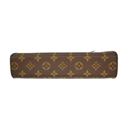 Louis Vuitton Malesherbes Handbag Monogram Canvas, BROWN, CANVAS, Handbag