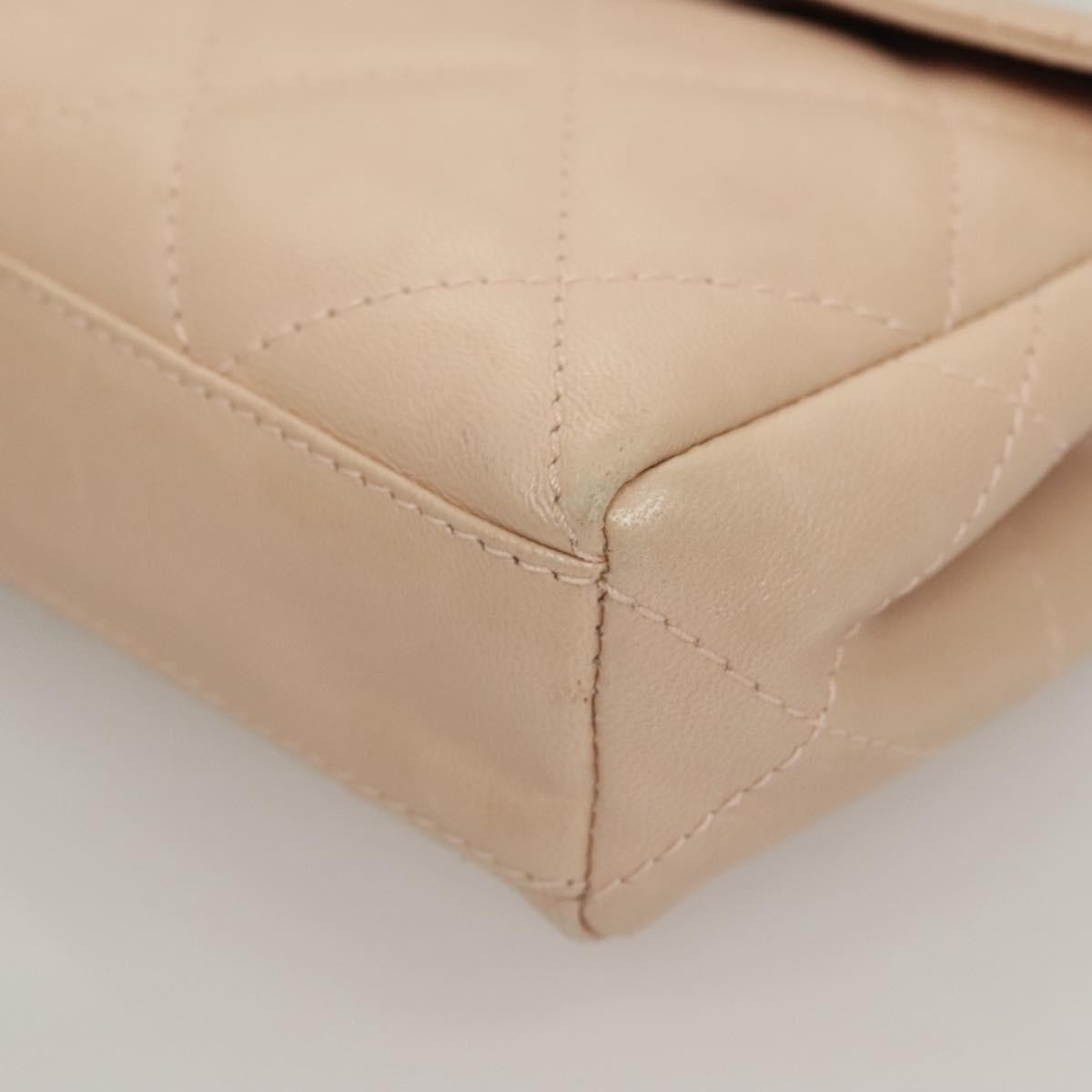 Chanel Vintage Clutch Leather, BEIGE, LEATHER, Clutche & pouche