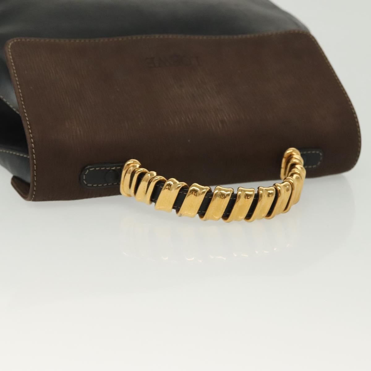 Loewe Vintage Velazquez Top Handle Bag Leather, BLACK, LEATHER, Handbag