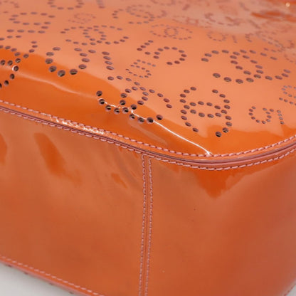 Chanel CC No.5 Shopping Tote Perforated Patent, ORANGE, PATENT_LEATHER, Tote bag