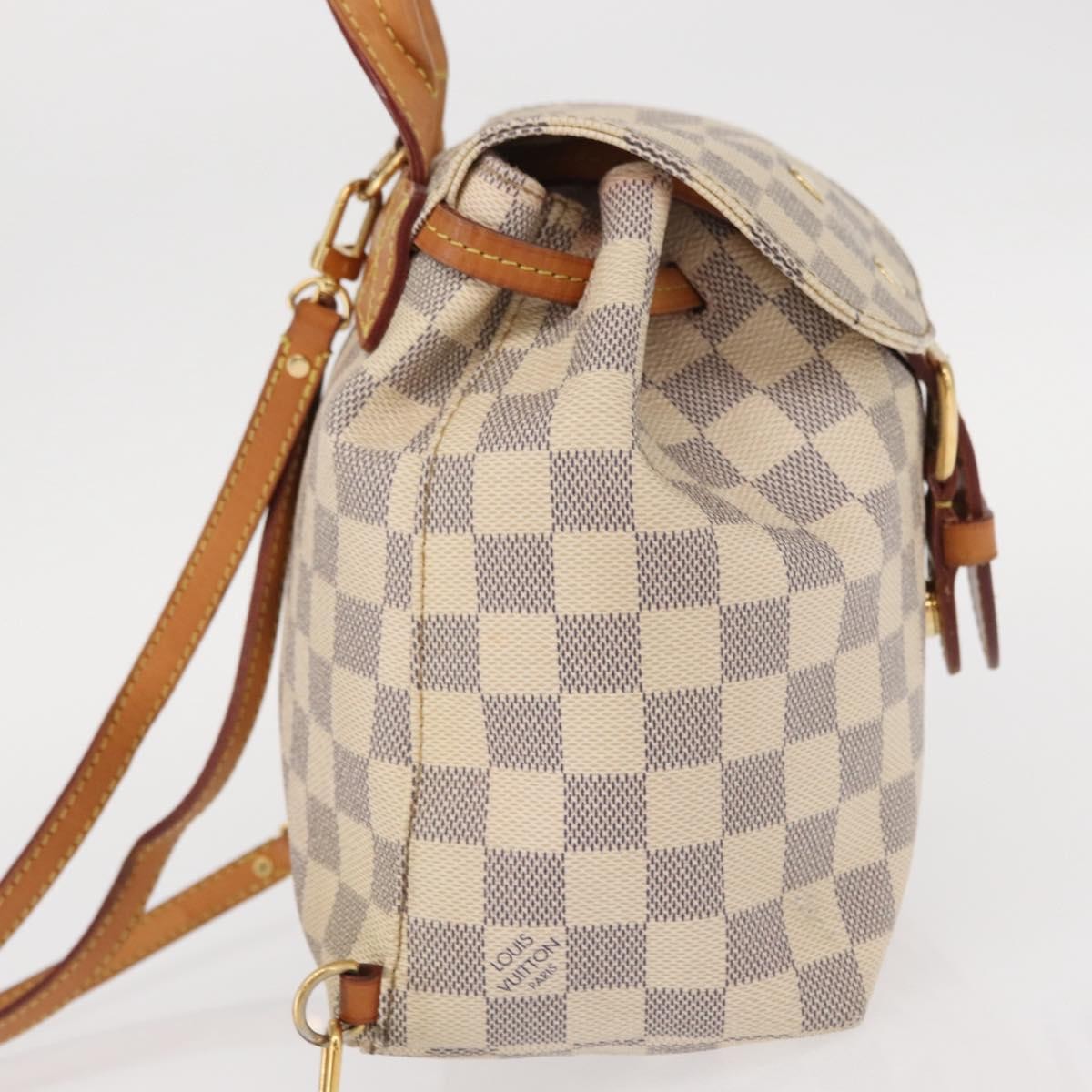 Louis Vuitton Sperone Backpack Damier, WHITE, CANVAS, Backpack