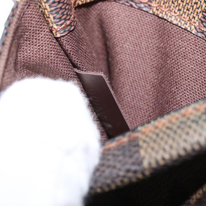 Louis Vuitton Pochette Gange Damier, BROWN, CANVAS, Clutche & pouche