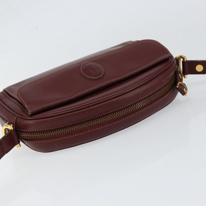 cartier Must de Cartier Shoulder Bag Leather, BURGUNDY, LEATHER, Shoulder bag