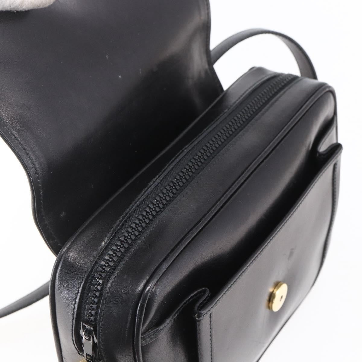 Gucci Vintage Shoulder Bag Leather, BLACK, LEATHER, Shoulder bag