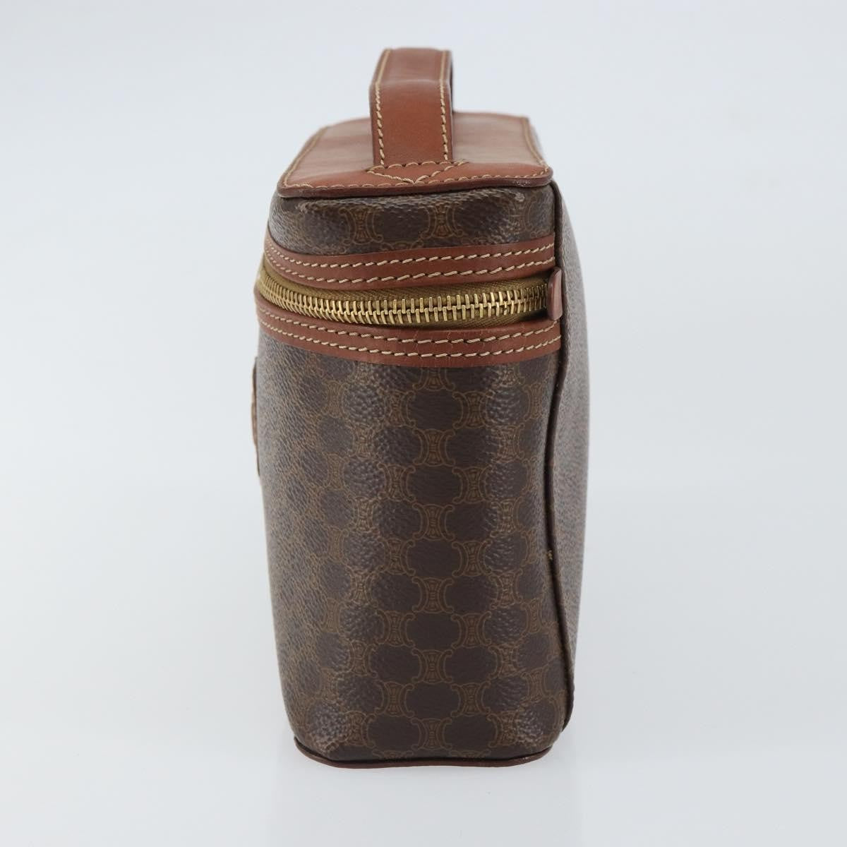 Celine Macadam Vanity Bag Canvas, BROWN, CANVAS, Clutche & pouche