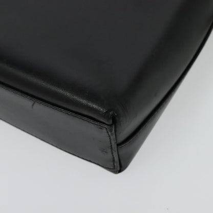 Salvatore Ferragamo Gancini Shoulder Bag Leather, BLACK, LEATHER, Shoulder bag