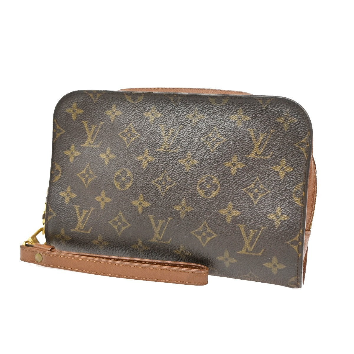 Louis Vuitton Pochette Orsay Monogram Canvas, BROWN, CANVAS, Clutche & pouche