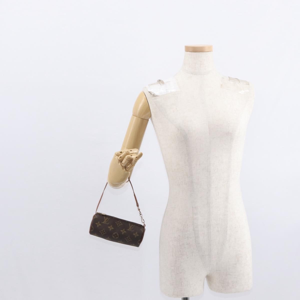 Louis Vuitton Papillon Pochette Monogram Canvas, BROWN, CANVAS, Clutche & pouche