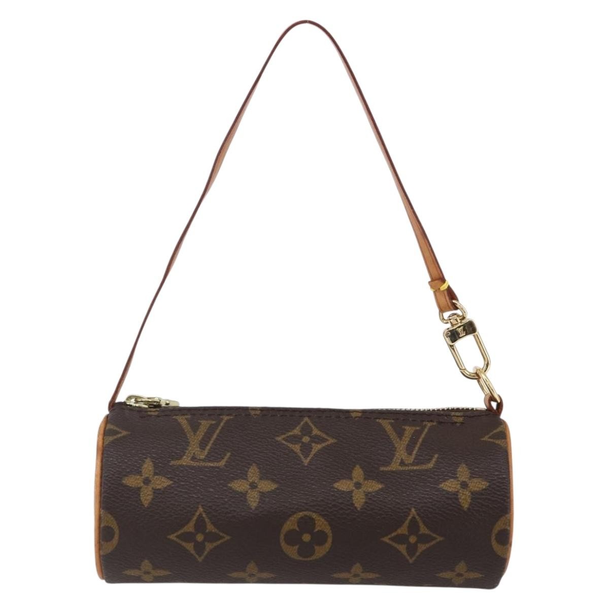 Louis Vuitton Papillon Pochette Monogram Canvas, BROWN, CANVAS, Clutche & pouche
