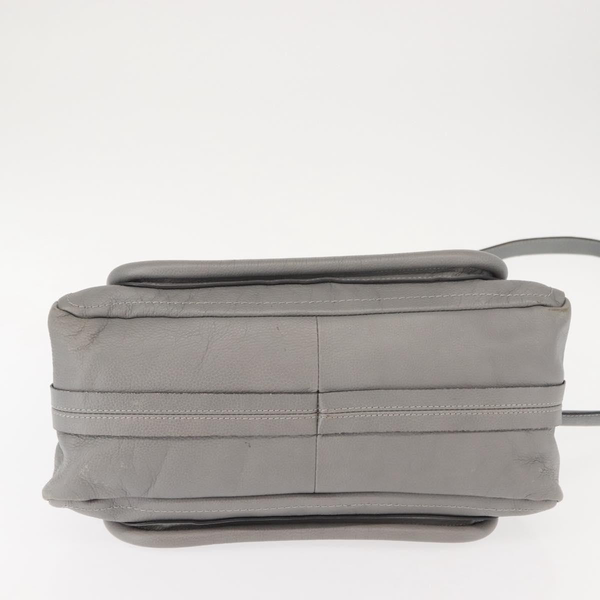 Chloe Paraty Top Handle Bag Leather, GRAY, LEATHER, Handbag